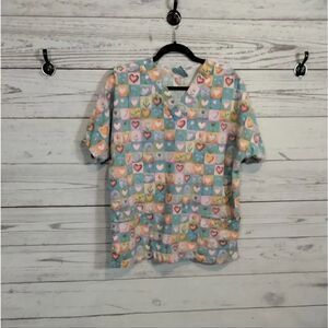"Scrub H.Q." woman's nursing top